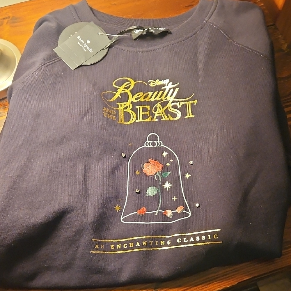 NWT Disney x Kate Spade Beauty And the Beast Sweatshirt